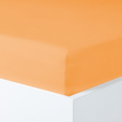 Napínací prostěradlo JERSEY s elastanem oranžová (Velikost 180x200 cm)