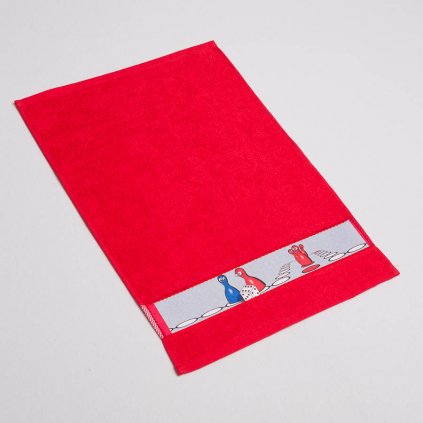 Dětský ručník Veba RUJANA Člobrdo tisk červená (Velikost 30x50 cm)