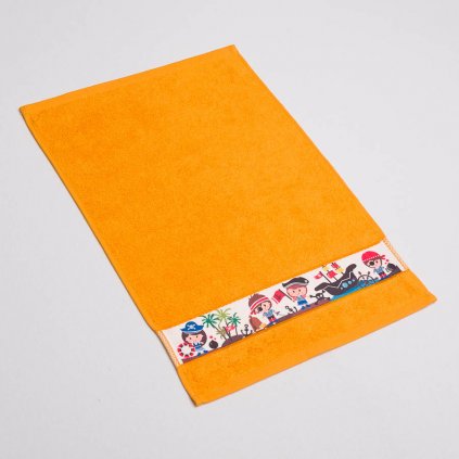 Dětský ručník Veba RUJANA Piráti tisk oranžová (Velikost 30x50 cm)