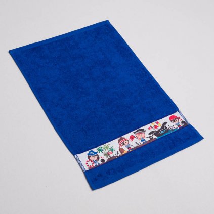 Dětský ručník Veba RUJANA Piráti tisk tmavě modrá (Velikost 30x50 cm)