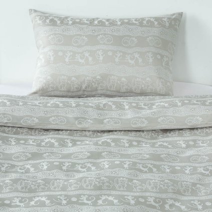 Dětské povlečení Veba GEON Zvířátka béžová (Velikost 90x135 cm + 40x60 cm)