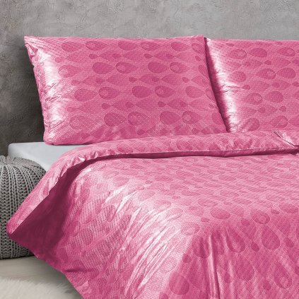Povlečení Veba APOLLO Slzy růžová (Velikost 140x220 cm + 70x90 cm)