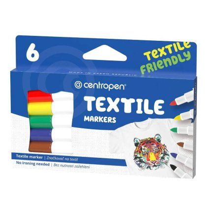 Centropen značkovač 2739 Textil sada 6 barev 340320909. . .o