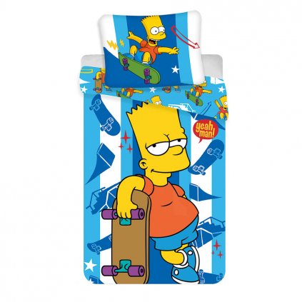 Povlečení BART Skater licenční tisk (Velikost 140x200 cm + 70x90 cm)