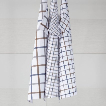 kuchyňské utěrky bavlna ds.031 05 (káro modrá) 9378