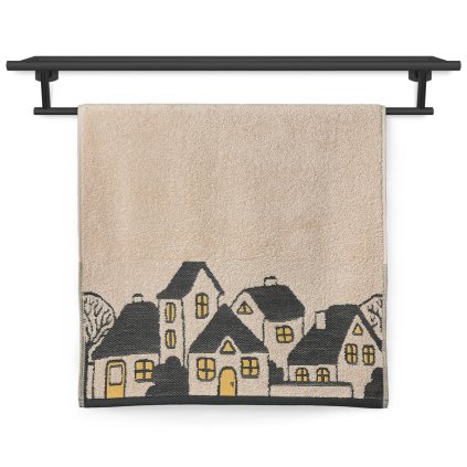 Ručník Veba TERRY Domečky béžová