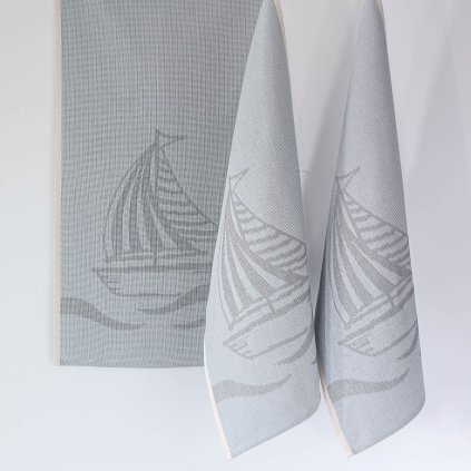 utěrka Zarka 35x60 des.105 05 plachetnice