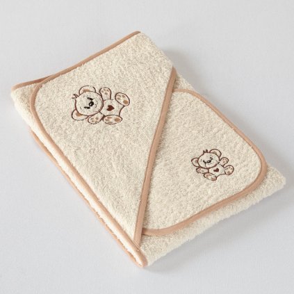 detsky set LOTA natur s vysivkou Medvidek b.00 v.794 l.24 MG 0250