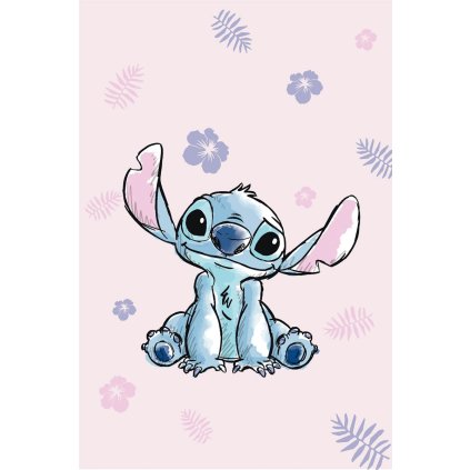 Lilo and Stitch pink mikroflanelová deka