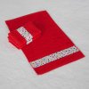 Dětský ručník Veba RUJANA Puntíky tisk červená (Velikost 30x50 cm)