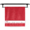 Ručník Veba RUJANA Srdíčka tisk červená (Velikost 30x50 cm)