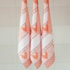 Bavlněné utěrky se vzorem SLEPIČKY oranžová (Velikost 50x70 cm - 3 ks)