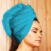 Vlasový turban Water 5652, saunové prostěradlo 0100