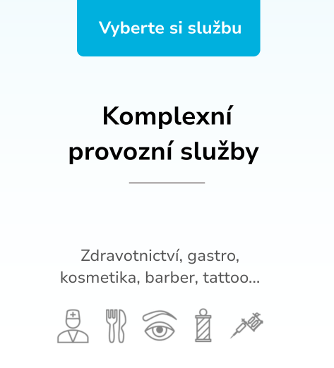 Komplexní provozní služby pro zdravotnictví, gastro, beauty a tetovací studia