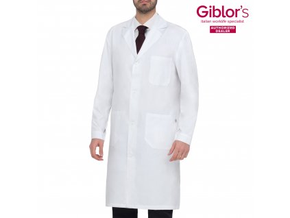 Pánský lékařský plášť Ethan, bílý (Barva Bílá, Velikost 3XL)
