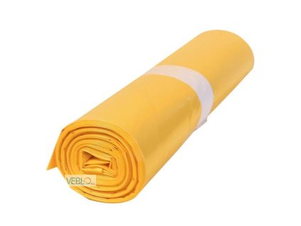 Pytel žlutý, 600 × 800, 80 mi, objem 60 l (20 ks/role)