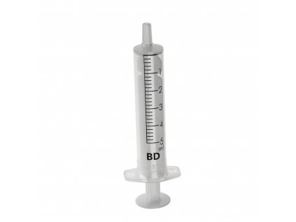 Injekční stříkačka dvoudílná 5 ml (100ks/bal)
