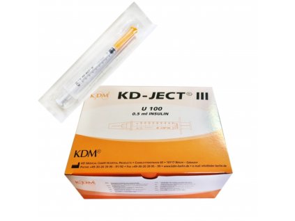 Inzulinová stříkačka KD-JECT (100ks/bal)