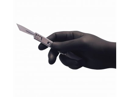 Nitrilové vyšetřovací rukavice easyCARE, černé, různé velikosti (100 ks/bal)