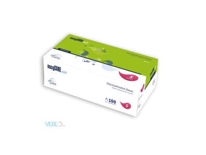 Vinylové vyšetřovací rukavice easyCARE - bez pudru (100 ks/bal)