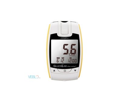 Glukometr GlucoLab – sada s 25 ks testovacích proužků a 25 lancet