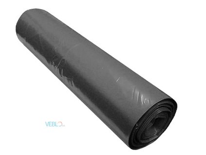 Pytel černý na odpad, 650 x 780 mm, 50 mi, objem 60 l (25 ks/role)