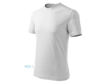 Unisex bílé tričko s krátkým rukávem, Base R06