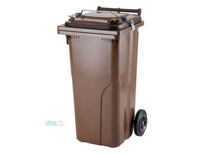 Gastro plastová popelnice 120 l s těsněním a pákovým mechanismem