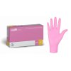easyCARE Nitrile Pink – Nitrilové diagnostické rukavice, růžové, bez pudru (100 ks/bal)