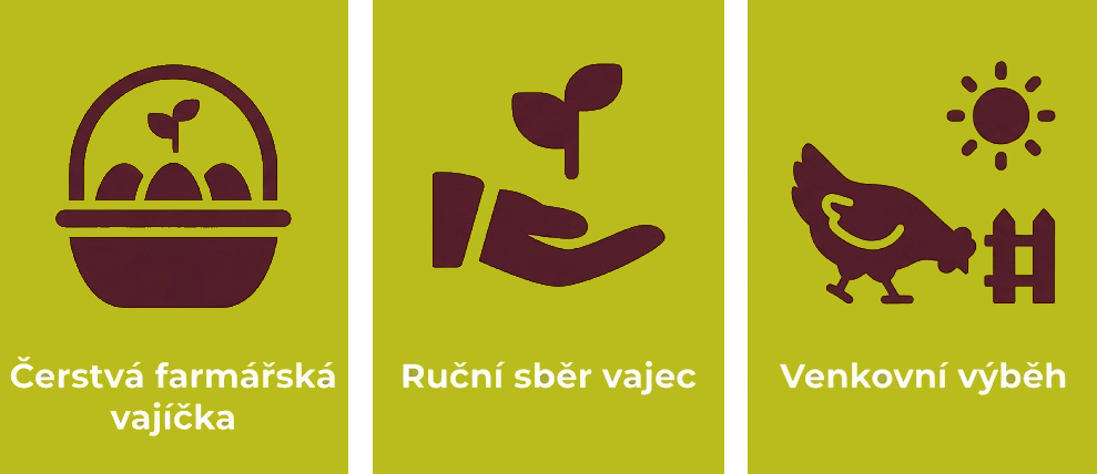 Banner sběr - vejce - výběh