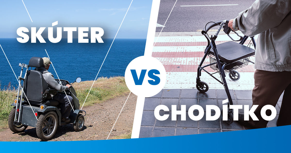 Chodítko vs invalidný vozík vs skúter – čo je pre vás správne riešenie?