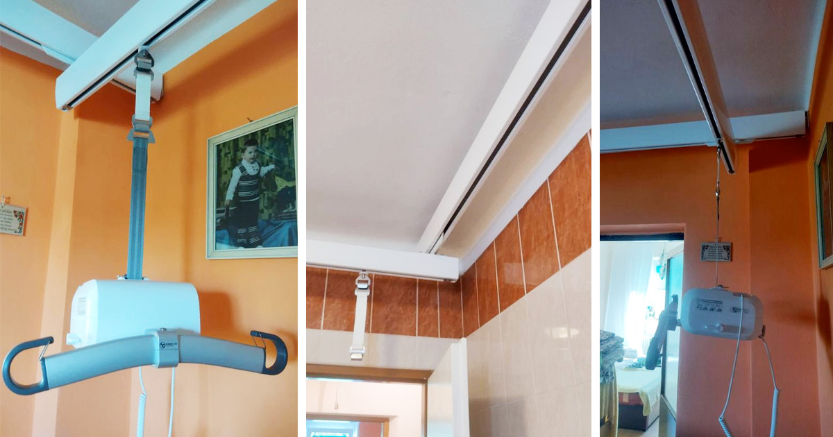 Debarierizáciu bytu vďaka stropnému zdviháku Human Care