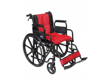 Invalidný vozík "Golden" červeno - čierny