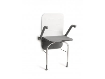Etac Relax shower seat grey arm supports supportin