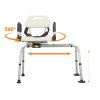 360° otočná prenosná lavica do vane