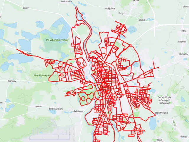 Jakub si zajel unikátní českobudějovické cyklotrasy