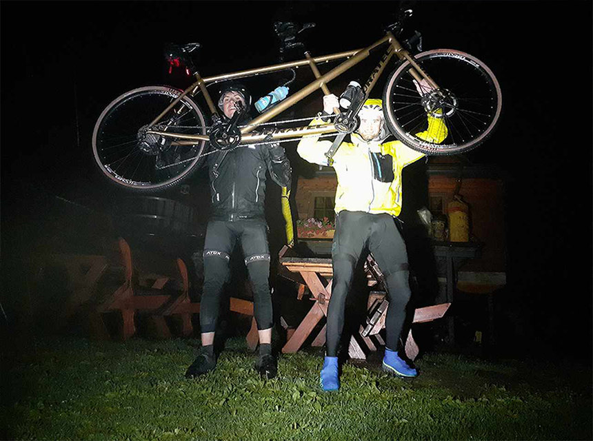 Jakub Vlček při pokusu o Everesting na Černé hoře