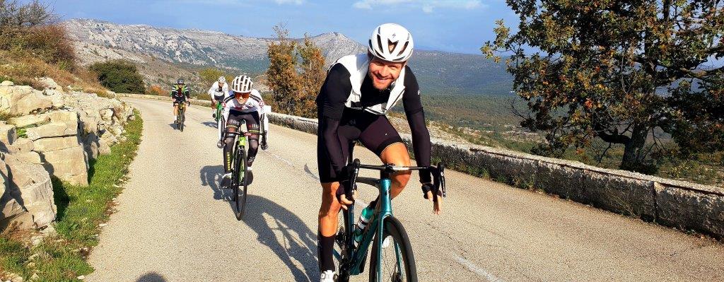 Miroslav Hraběta při dojezdu na Col de Vence