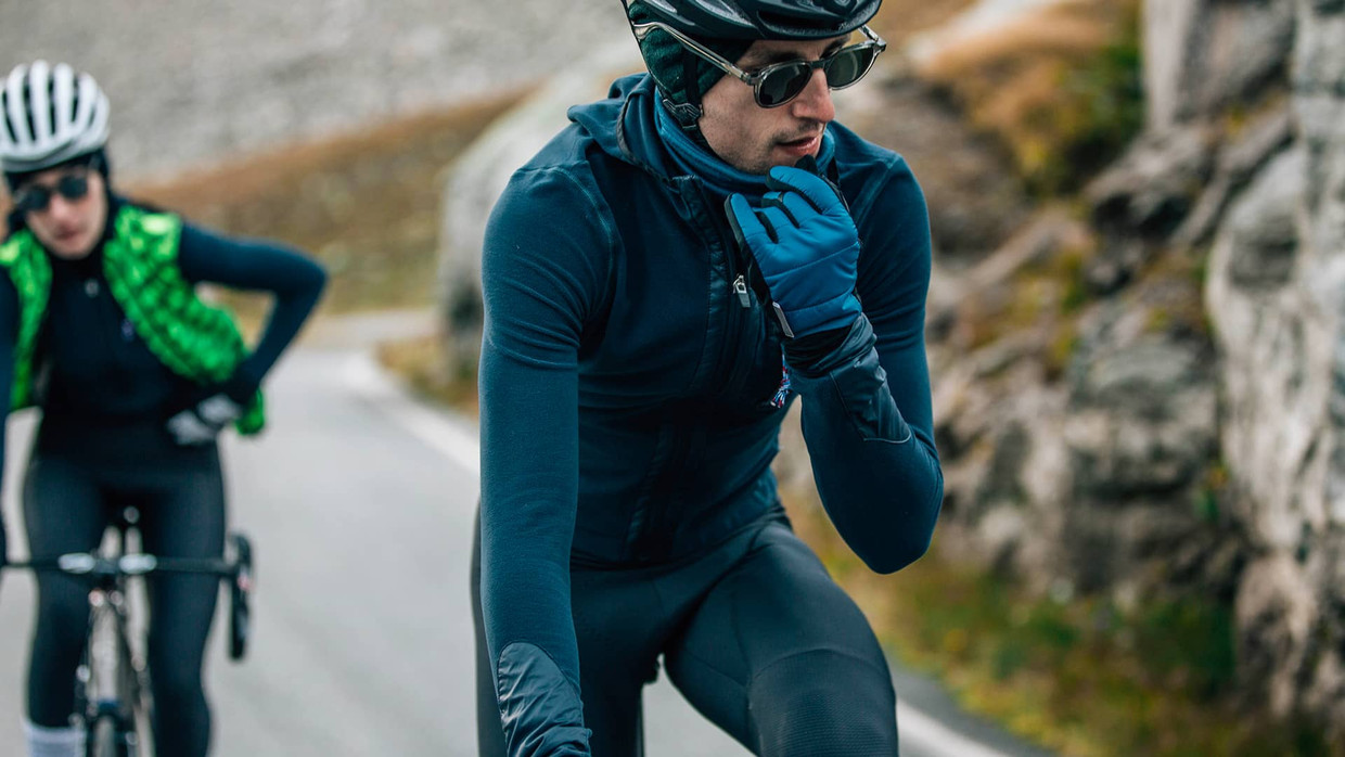 Zimní cyklistické rukavice Café du Cycliste