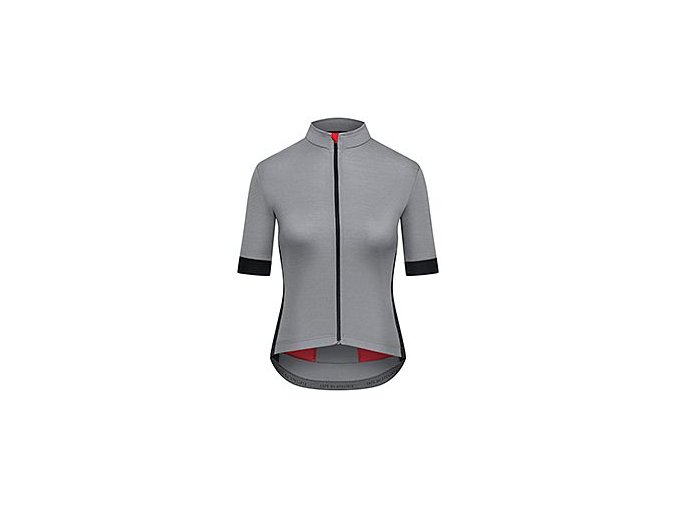 Dámský cyklo dres MERINO EGLANTINE Dark Gray Tmavě šedá