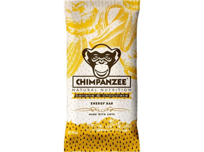 Energetické tyčinky - energetická tyčinka CHIMPANZEE ENERGY BAR Banana Chocolate 55g