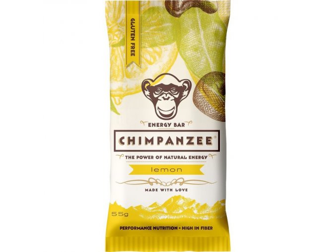 Energetické tyčinky - energetická tyčinka CHIMPANZEE ENERGY BAR Lemon 55g