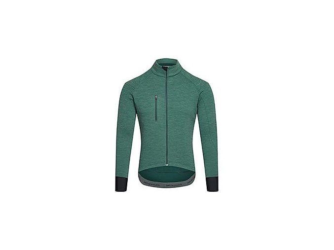 Pánský cyklo dres s dlouhým rukávem MERINO YOLANDE Alpine Green Alpine zelená