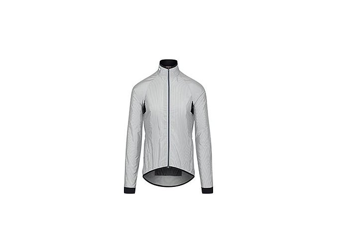 CAFÉ DU CYCLISTE - Cyklistická větrovka, bunda proti větru na kolo MADELEINE šedá a bílá