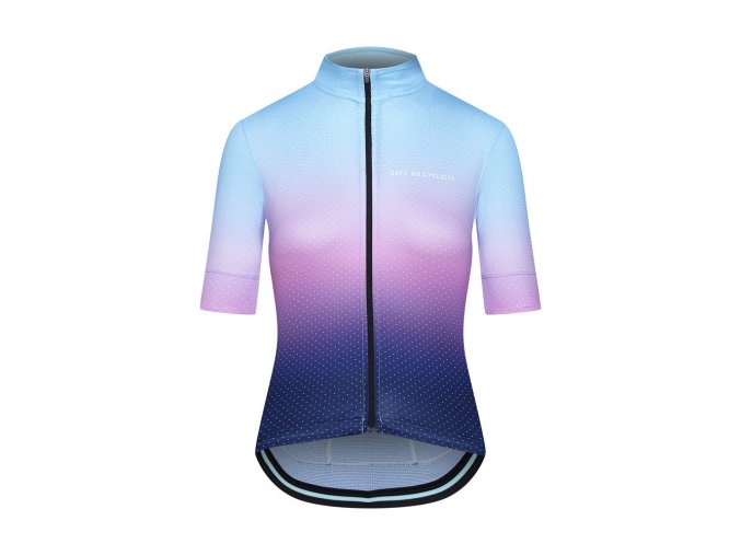 Dámský cyklo dres FLEURETTE Shaded Stínovaná modro fialová
