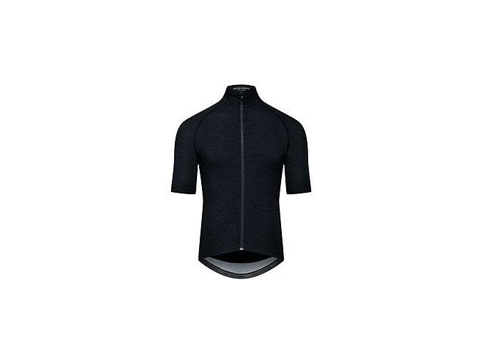 Pánský cyklo dres MERINO MARINA Black Černá