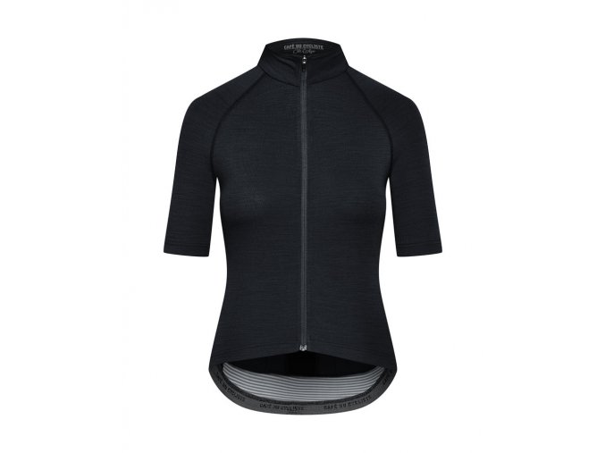 Dámský cyklo dres MERINO MARINA černá