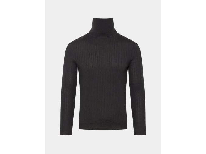 Pánský vlněný rolák  Merino NICOLE Black Černá