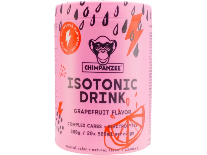 Energetické nápoje - energetický nápoj CHIMPANZEE ISOTONIC DRINK GRAPEFRUIT 600G