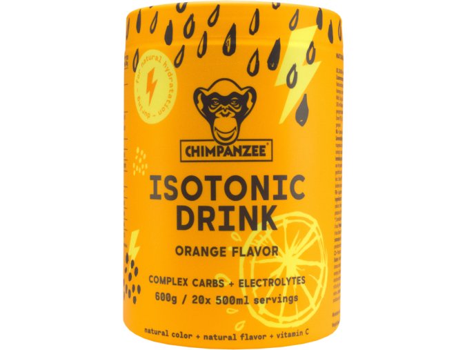 Energetické nápoje - energetický nápoj CHIMPANZEE ISOTONIC DRINK ORANGE 600G